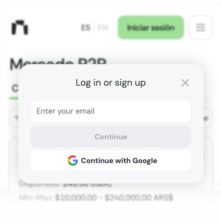 Iniciá sesión con tu email