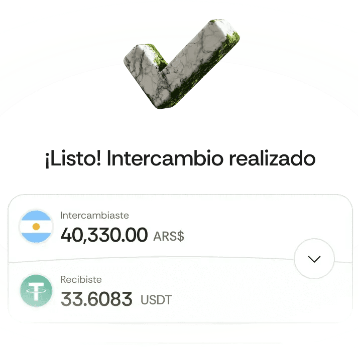 Recibí tus criptos o tu dinero fiat